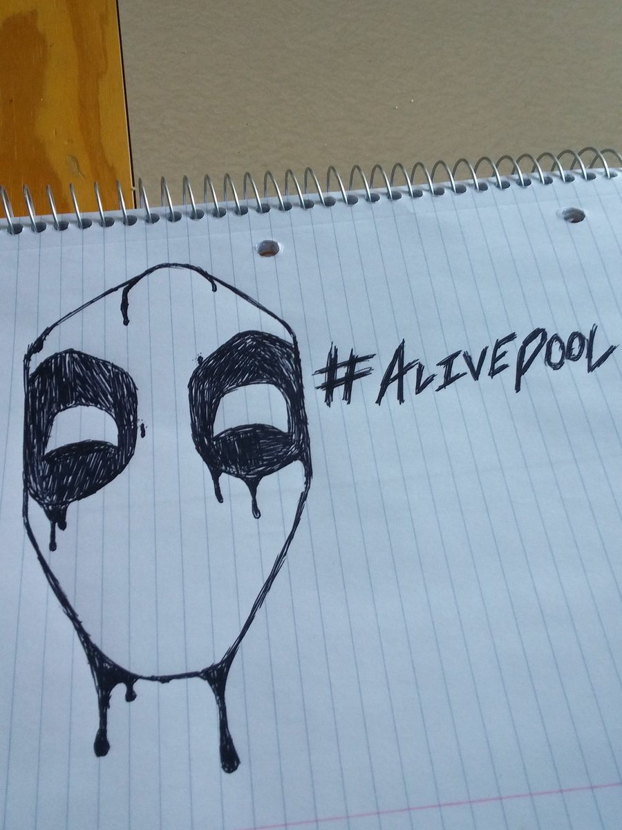 alexvialette's tweet photo. @VancityReynolds Who needs to study for midterms when the #DeadpoolMovie just came out? #Alivepool https://t.co/i09rAAgbMv