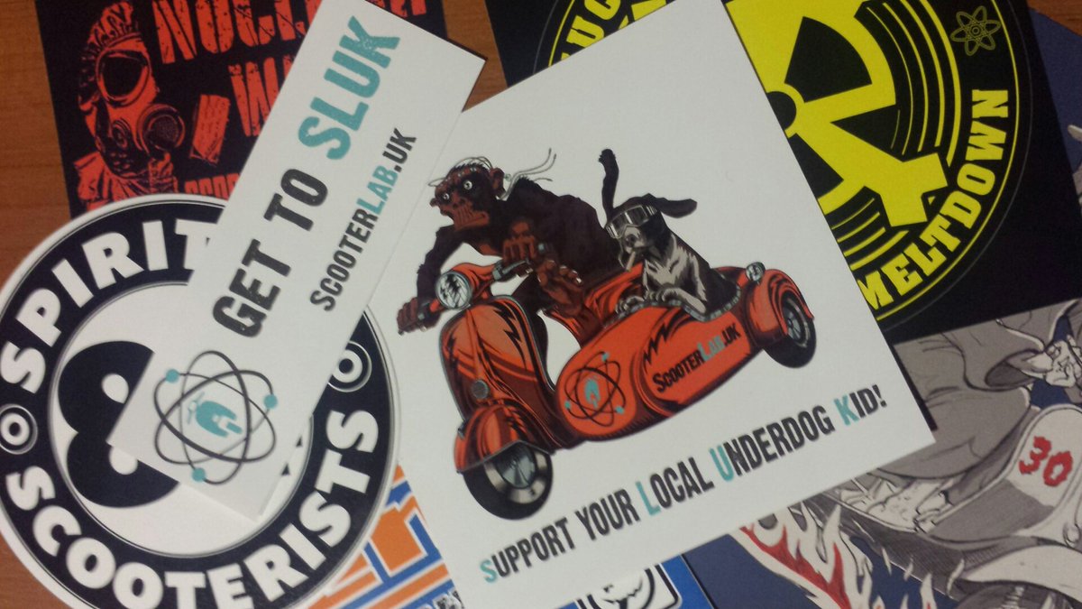 ScooterLabUK's tweet image. SLUK = Support your Local Underdog Kid!