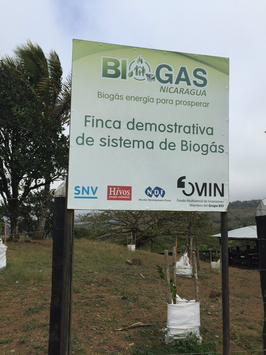 Biogas op duurzame boerderij in La Libertad!