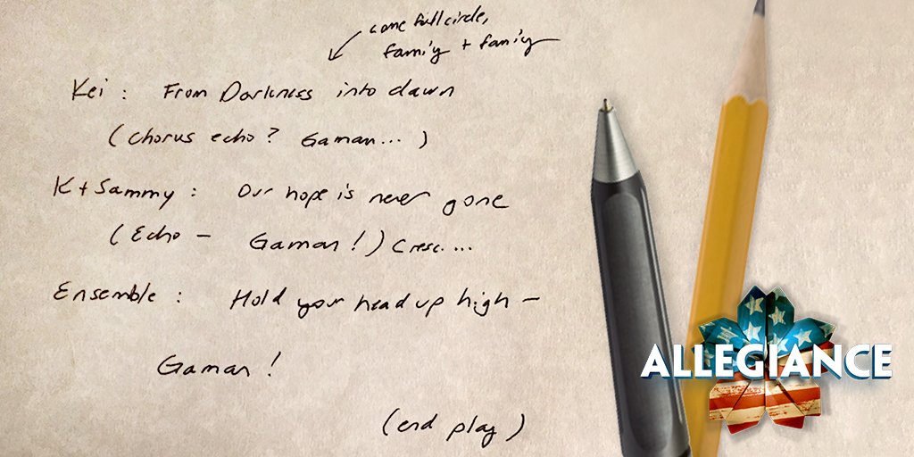 allegiancebway's tweet photo. #WeShallEndure #Gaman https://t.co/ptASeDCKZW