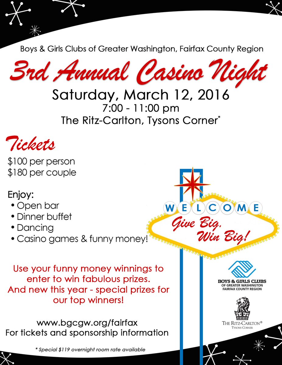 NextGen_Comm's tweet photo. You're invited to our Casino Night at the @RitzCarlton Tysons Corner on 3/12/16 benefitting @bgcgw_fairfax! https://t.co/deUDCmwjlw