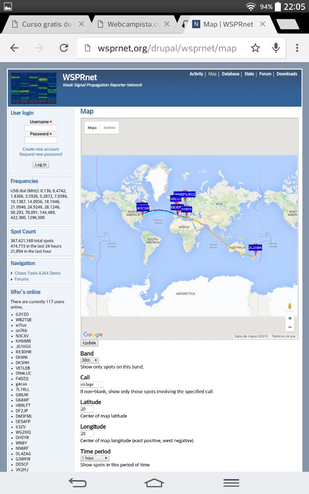 100mW into vertical antenna on 30m, during last 30 minutes.