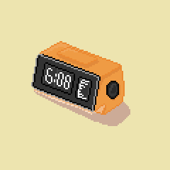 StijnSmit1's tweet photo. First time #pixel_dailies #alarmclock #pixelart https://t.co/BoJyYGkk51