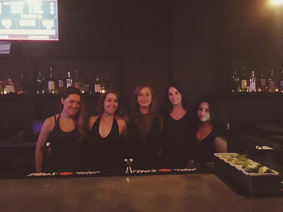 thevelvetTO's tweet photo. We are open and the drinks are flowing! Come say hi to our lovely bartenders.
#EmbracePresents #TheVelvet #Toronto https://t.co/h0nK4JcOMG