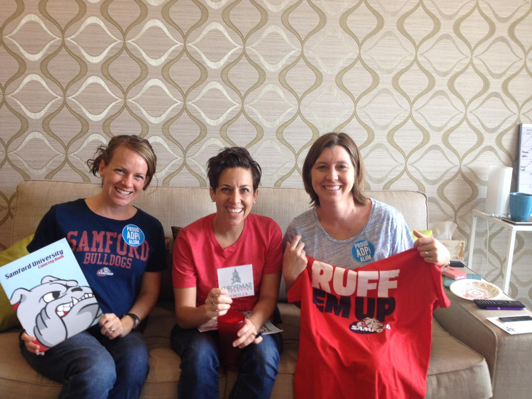 Step sing watch party! Alums from '96, '05, '07 representing!!#stepsing2016