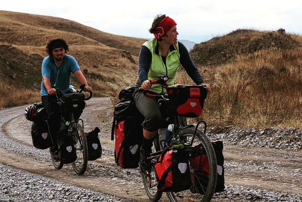 When a friend takes a sly pic for a natural look and gets pain/#RBF #bicycletouring #worldbybike #Kyrgyzstan #pamir