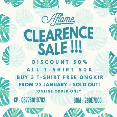 Diskon all item t'shirt 50k masih berlaku .. Let's go in order bos