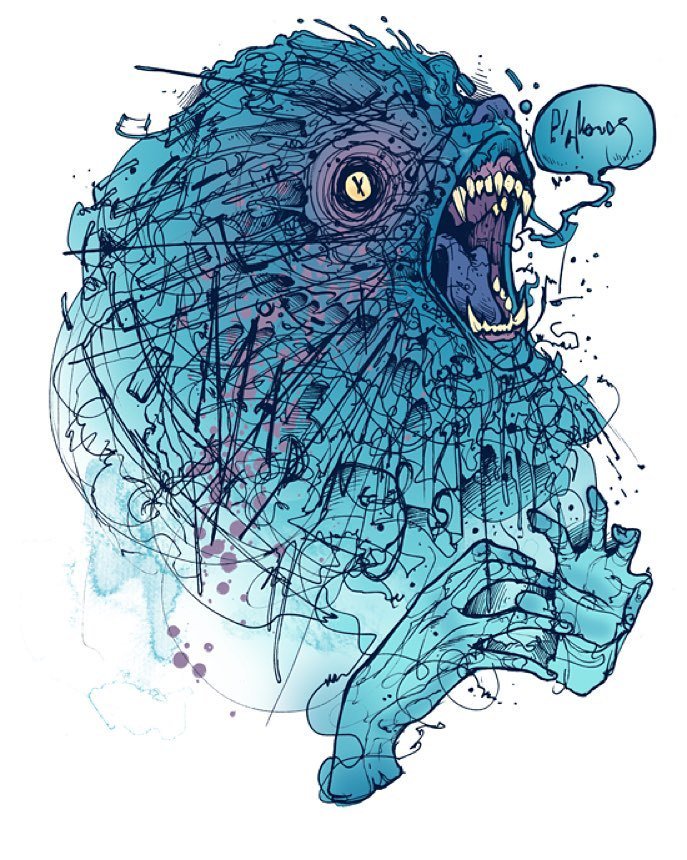 adolfozee's tweet photo. . @hatrobot - #hatrobot #monster #scribble #illustration #doodle #lowbrow #madness #mania … https://t.co/o3QPzlgFB0 https://t.co/eFLwtACpSa