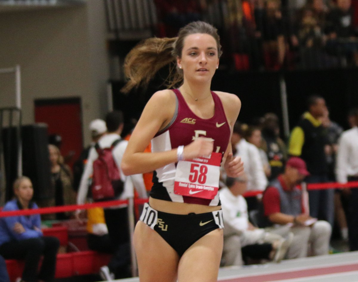 Monster Mile PB for <a href="/bridgeybe/">Bridget Blake</a> whose 4:39.93 is new No. 10 all-time for #Noles #BUValentine