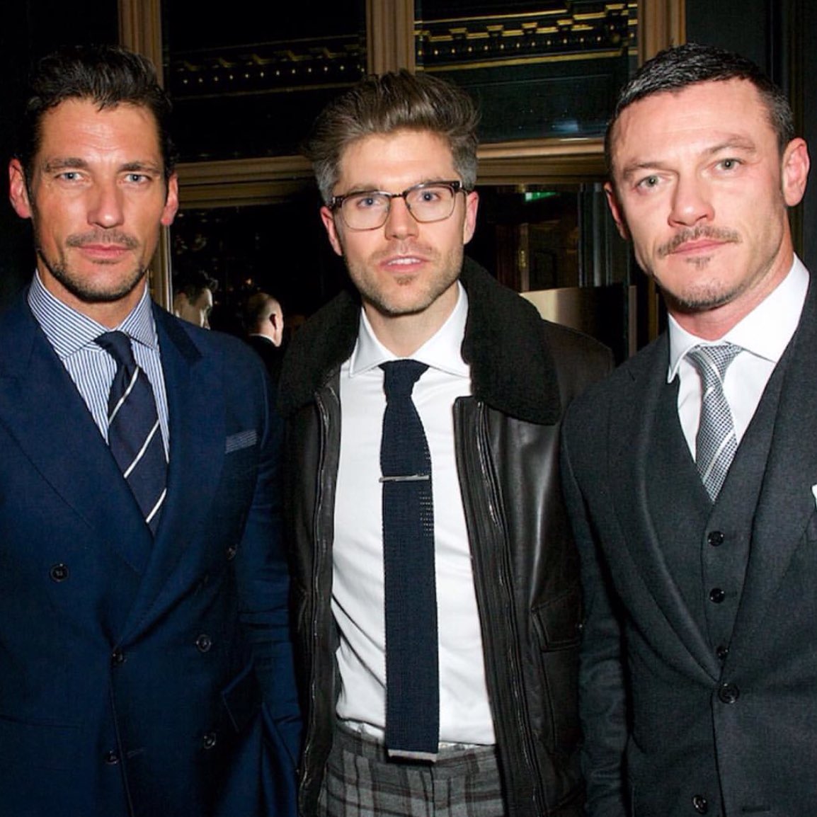 Luke Evans moustache tweet media