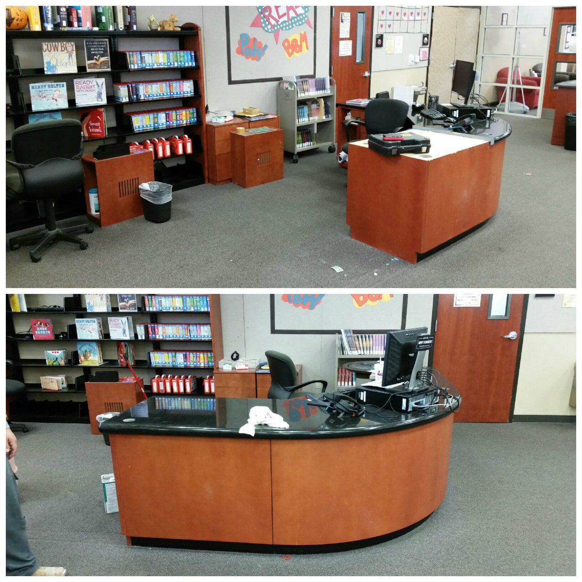 ArlingtonTXLib's tweet photo. Making room for our new Family Place at Southeast Branch! #toys #FamilyPlaceLibrary #fun #comingsoon https://t.co/kvs5Irk8RR