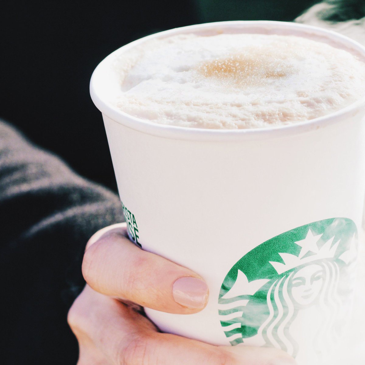 Starbucks's tweet photo. Behold, Smoked Butterscotch Latte. https://t.co/HNmsBg9GuN