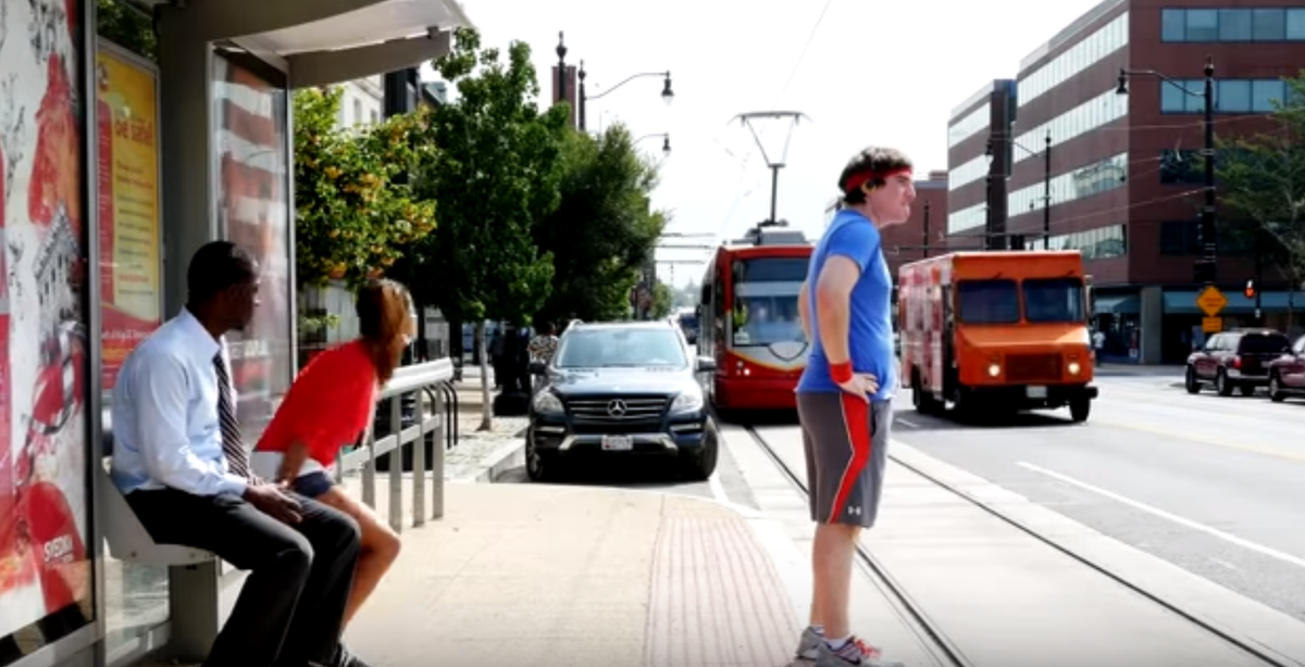DCist's tweet photo. Still no opening date for the streetcar, but we now have an instructional/workout video. https://t.co/HXFvM3rugB https://t.co/dpUXBuej4k