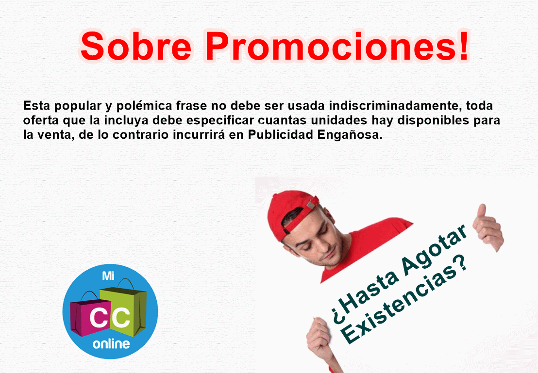 MiCcOnline's tweet photo. Hasta agotar existencias?Recuerda que la información que recibas en cada oferta debe ser clara para evitar confusión https://t.co/nMfGkB7k80