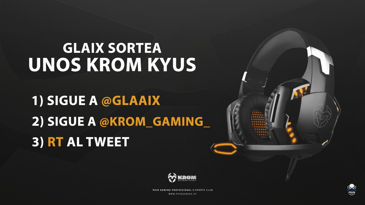 PainGaming's tweet image. ¡@Glaaix y @Krom_Gaming_ te dan la oportunidad de ganar unos Krom KYUS! Sigue las instrucciones. ¡Mucha suerte!