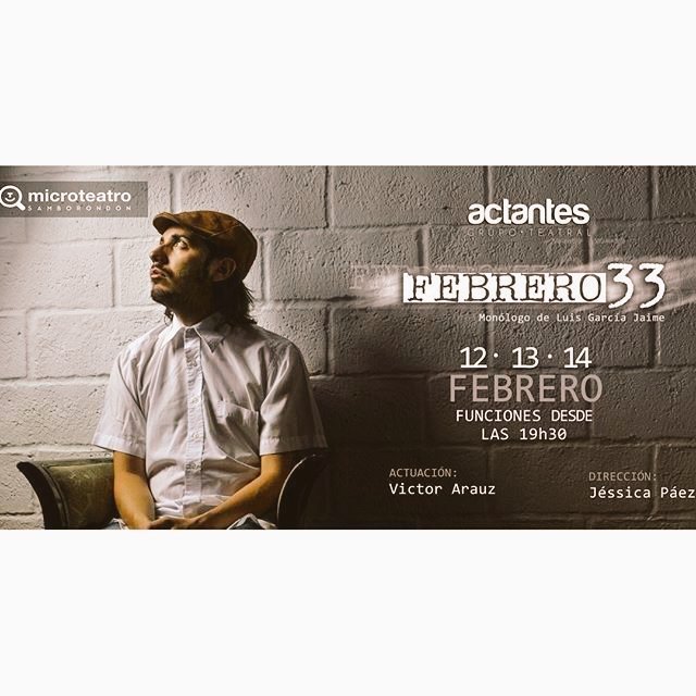 LidiaCristinaOK's tweet photo. Volvieron #Febrero33 #Volados en #MicroTeatroSambo función desde las 19h30 en el #ParqueHistorico $5
📞 0983351767 https://t.co/R7kGQpUeSz