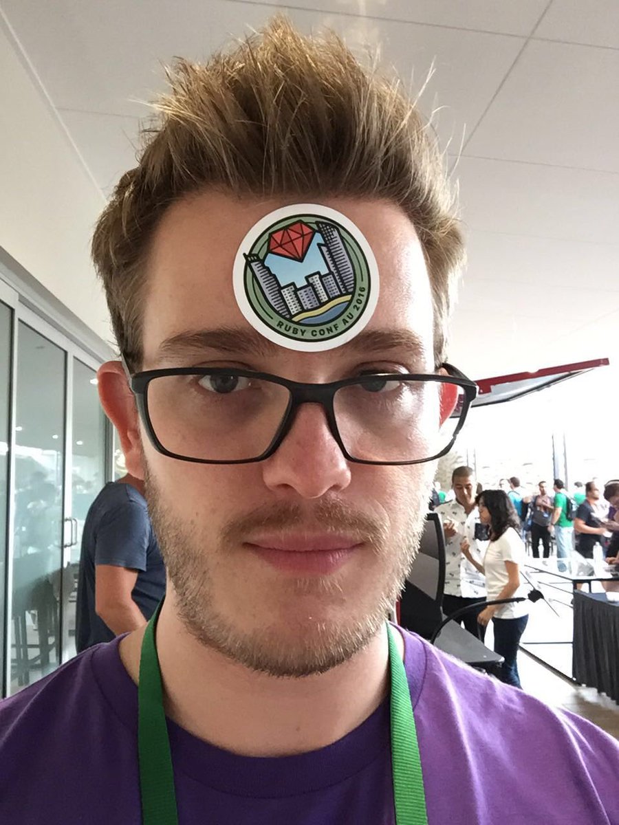 TrishJacoby's tweet photo. @rubyconf_au the random photos you find on your phone at the end... @ryanbigg #dontrememberthat https://t.co/T7uaxcGXLn