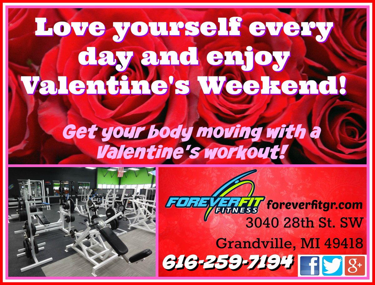 BeachRdyFitness's tweet photo. ForeverFITgr: #Love yourself every day & enjoy #Valentinesweekend!
#Valentines #workout ForeverFITgr #Gym #GrandRa… https://t.co/KNnImVXcKR