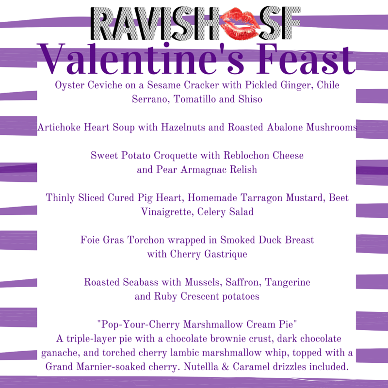 RavishSF's tweet photo. @18reasons Foreplay for #foodies #valentiensday Underground #dinner Sat. #perfectdate #VDay #oakland https://t.co/1j4jpAiR4d