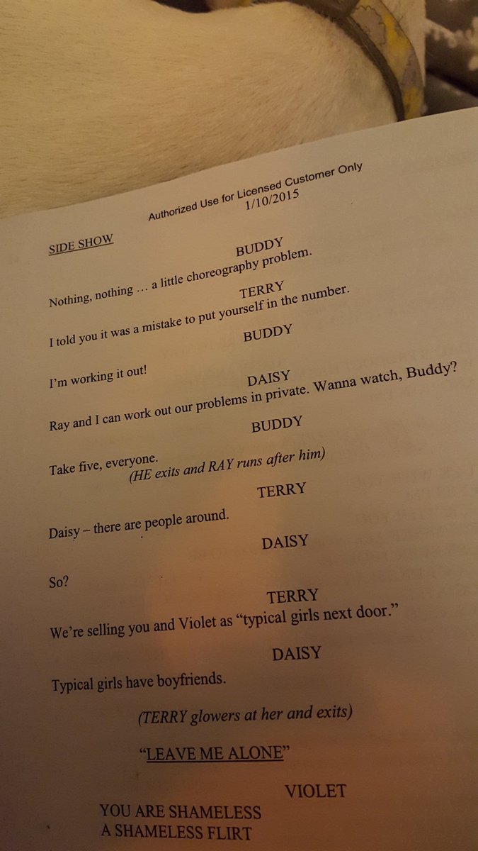ChampeTheater's tweet photo. The moment daisy gets sassy about Ray @clairequinn1352 #whoisray https://t.co/4F3utWBWXC