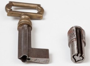 How did they do it? 17th century key and drill pin.