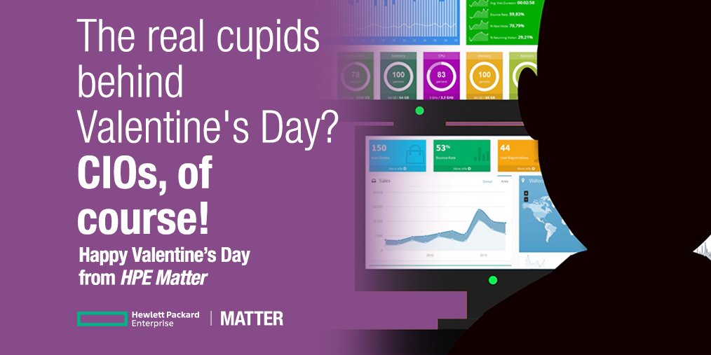 HpeIsrael's tweet photo. Move over Cupid. CIOs are the real masterminds behind #ValentinesDay. https://t.co/0VgiAAT1Gi https://t.co/lPpR1VvCqn