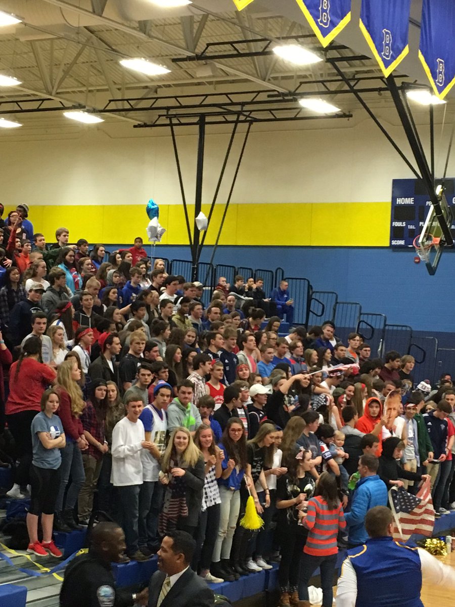 MarkMiear's tweet photo. BHS &amp; CHS students excited about game! https://t.co/rnM9sH8FOv