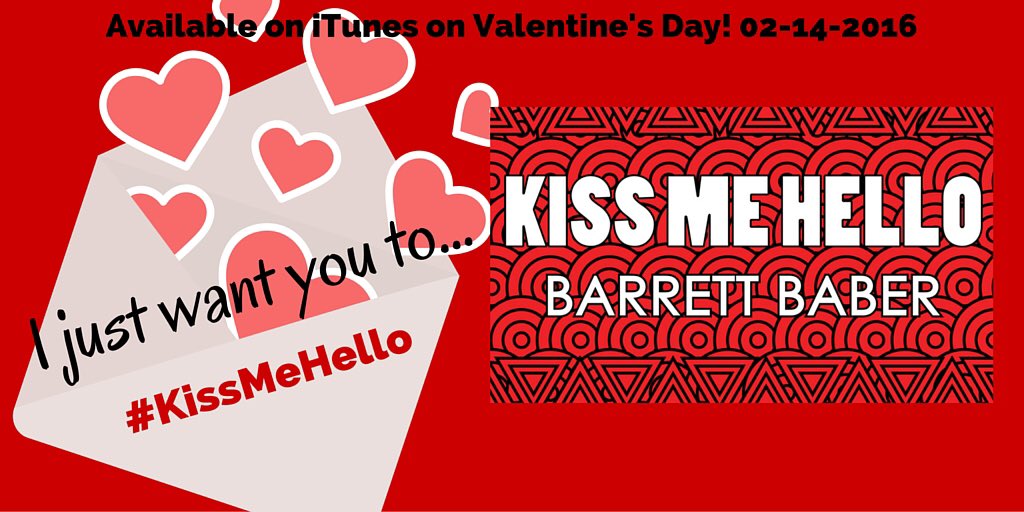 TeamBaber's tweet photo. Just in time for #ValentinesDay weekend! A @BarrettBaber Valentine! Share it with all your loves using #KissMeHello https://t.co/QLewHq1coS