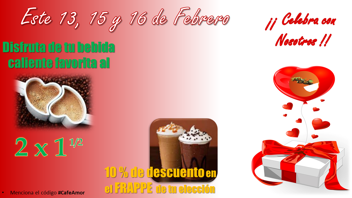 CafeBonsai's tweet photo. #Celebra con nosotros el dia de #amoryamistad este 13,15 y 16 de Febrero #CafeAmor #Veracruz #TurismoNacional ...!!! https://t.co/pvdVqC5en3