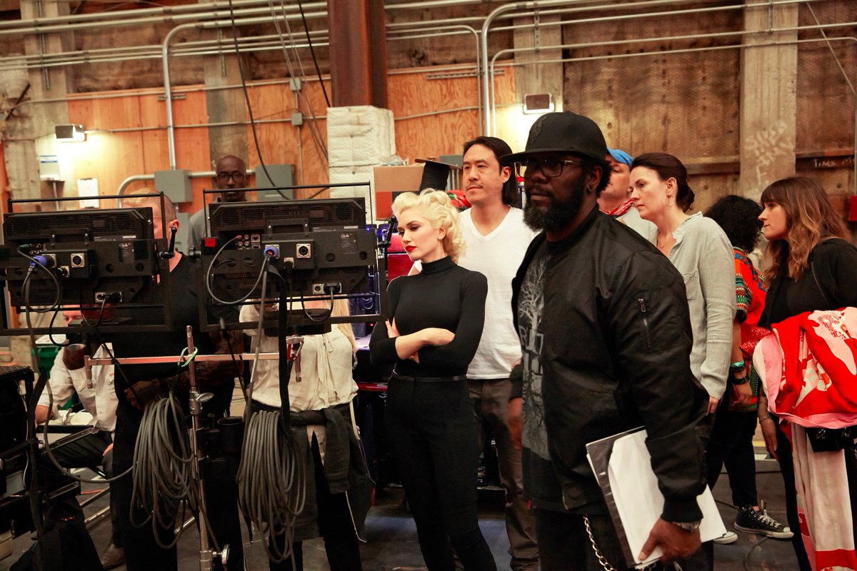 Target's tweet photo. LOOK: Exclusive backstage 📷 from rehearsal for our live music video w/ @GwenStefani on 2.15.16. #MoreMusic https://t.co/dF5RStoMQB