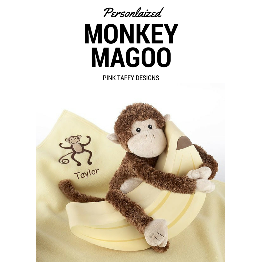 PinkTaffyDesign's tweet photo. https://t.co/fx0pa5gh9i Plush Monkey Magoo and Blankie Too #plushmonkey #babyblanket #personalizedbabygift https://t.co/rCErczhwjP