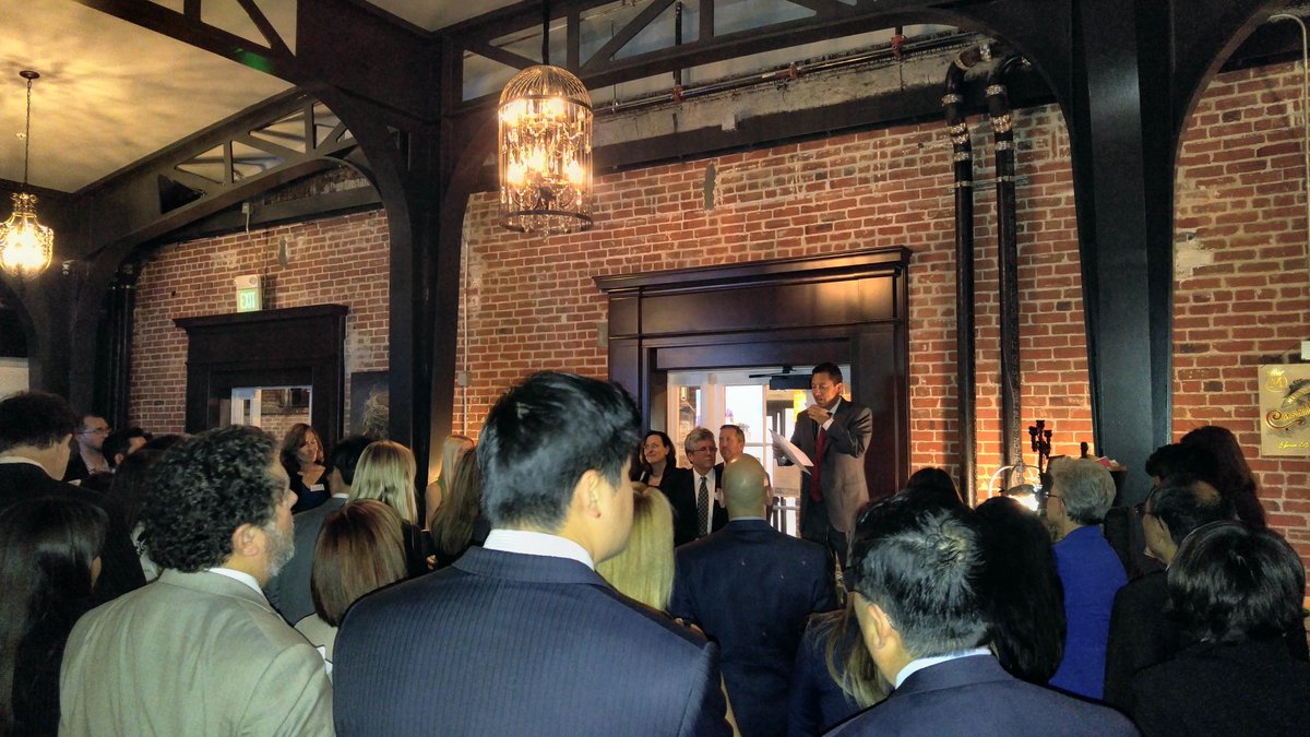 isaiahleslie's tweet photo. Great turnout @ocbarca & #OCAABA judicial reception @RNWineBar honoring recent @OCSuperiorCourt & Magistrate judges. https://t.co/lVcgECmkEE
