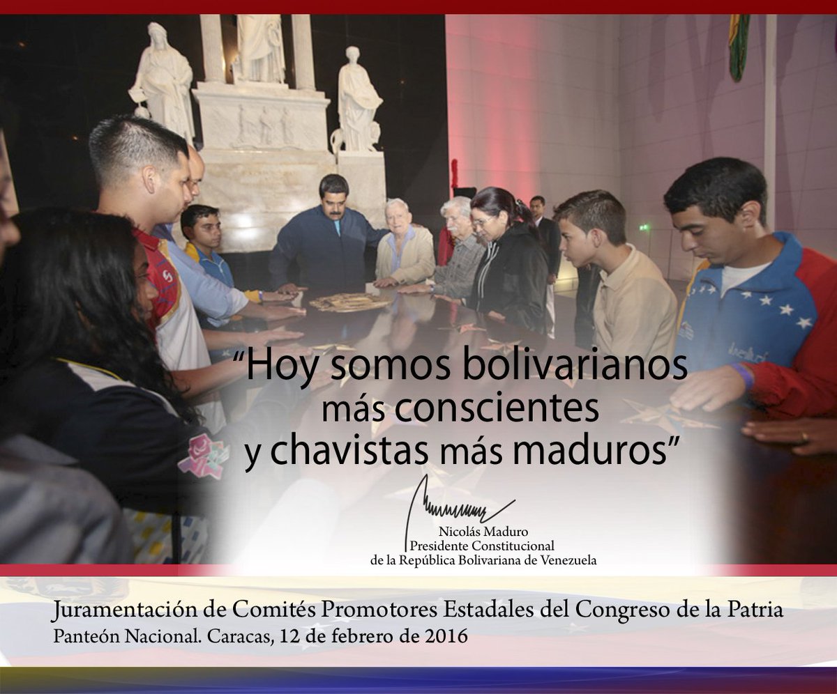 PresidencialVen's tweet photo. Lo dijo el presidente .@NicolasMaduro este viernes en el Panteón Nacional #JuventudSeriaYProductiva https://t.co/32YorCaJZ1