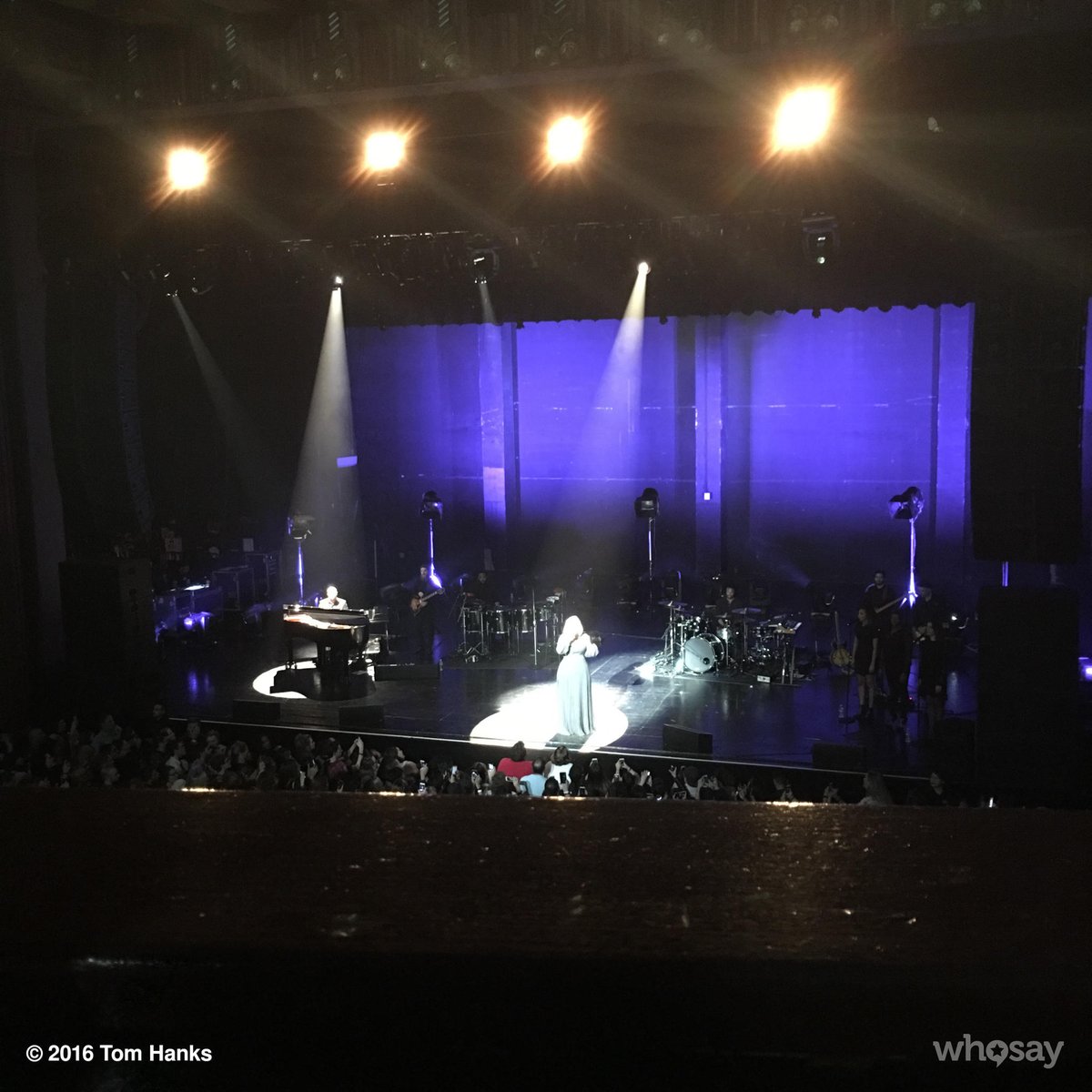 tomhanks's tweet image. Adele. What a show. What a voice. What a woman. What an artist. What a date!  Thank you. Hanx.