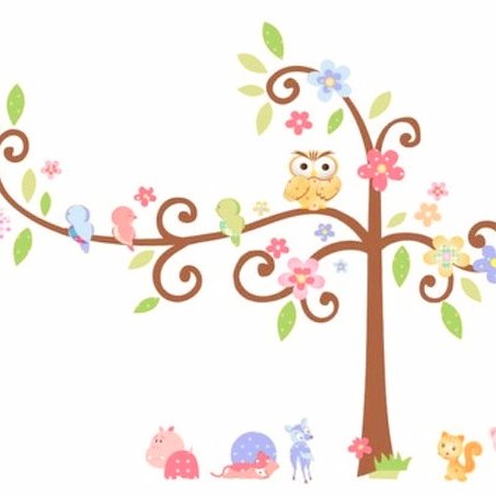 Our non-toxic wall decals will brighten any nursery! They are easily removable, reusable &amp; leave no damage to walls