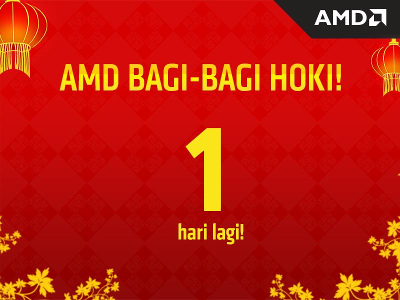 AMDIndonesia's tweet photo. 1 HARI LAGI #AMDHoki giveaway akan berakhir! Dptkn Flashdisk Unik LIMITED EDITION 32GB dsni  https://t.co/m8JMaoPTiV https://t.co/4CyoxighCm