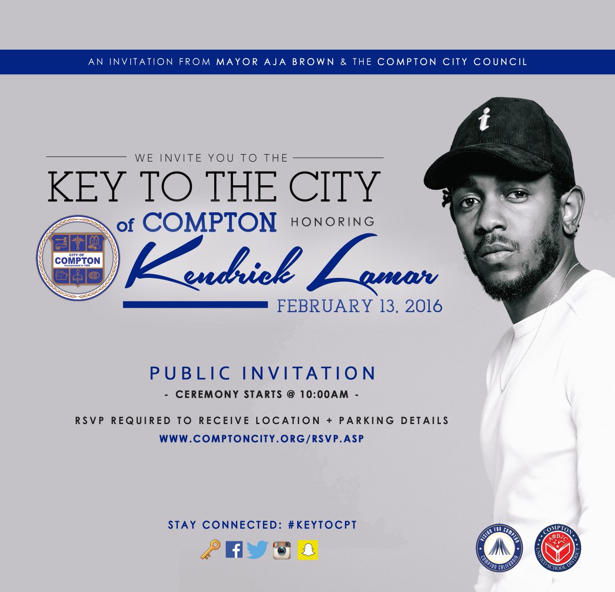 kendricklamar's tweet image. Compton.