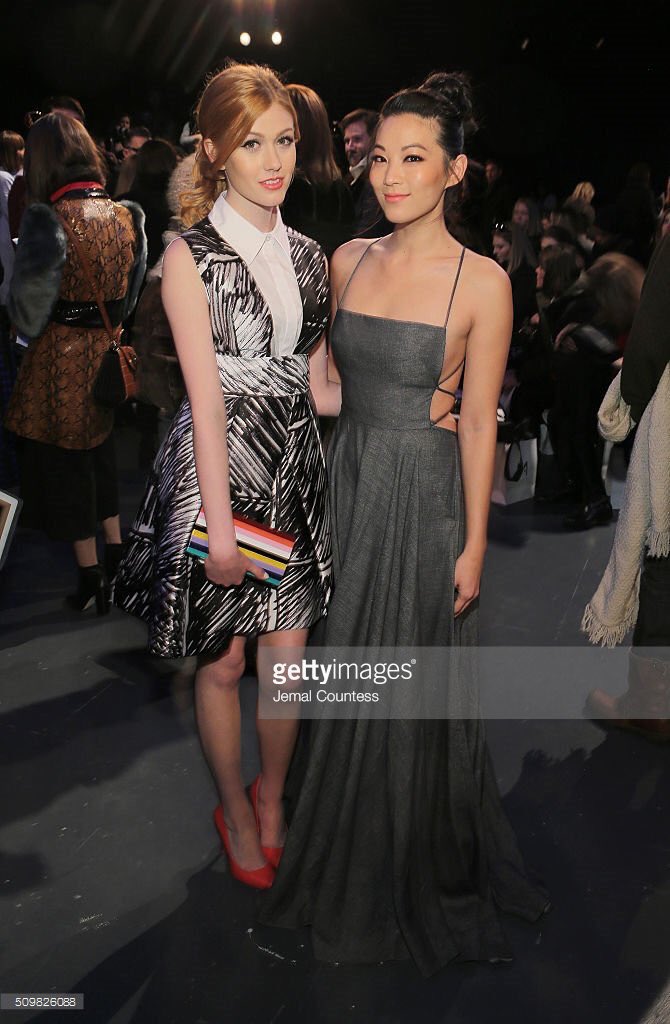 dailyarden's tweet photo. arden and kat both looked flawless at #NYFW today !! https://t.co/emsdlvyelN