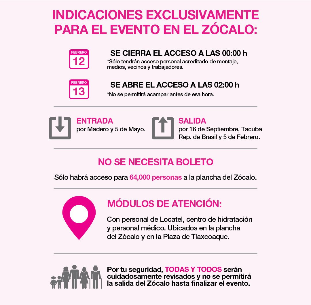 La seguridad de las y los capitalinos es prioridad, aquí recomendaciones para el evento en el Zócalo #PapaEnCDMX #mm