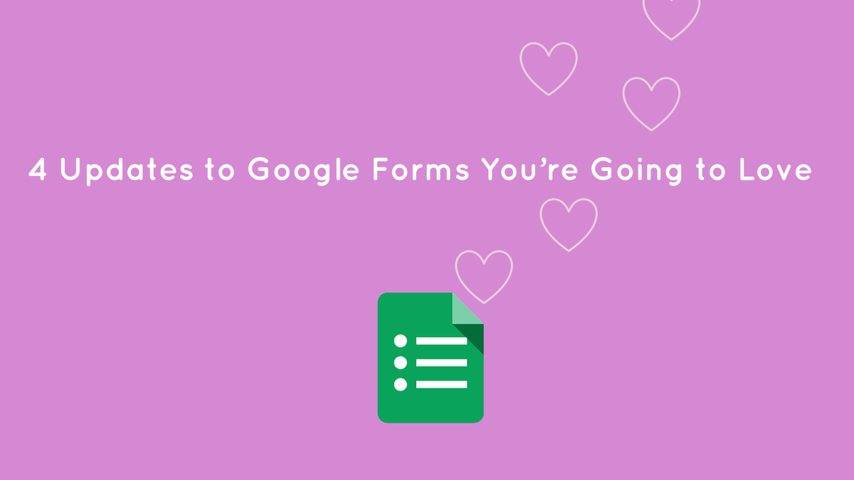 BetterCloud's tweet photo. 4 updates to Google Forms just in time for Valentine's Day!
https://t.co/q6RJKRMI58 https://t.co/381XKGJM3U