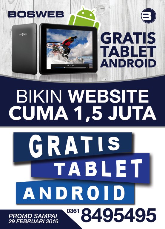 Bikin website + Gratis tablet android, Tanpa di undi lo, langsung dapat! #webinstan #bosweb #websitemurah