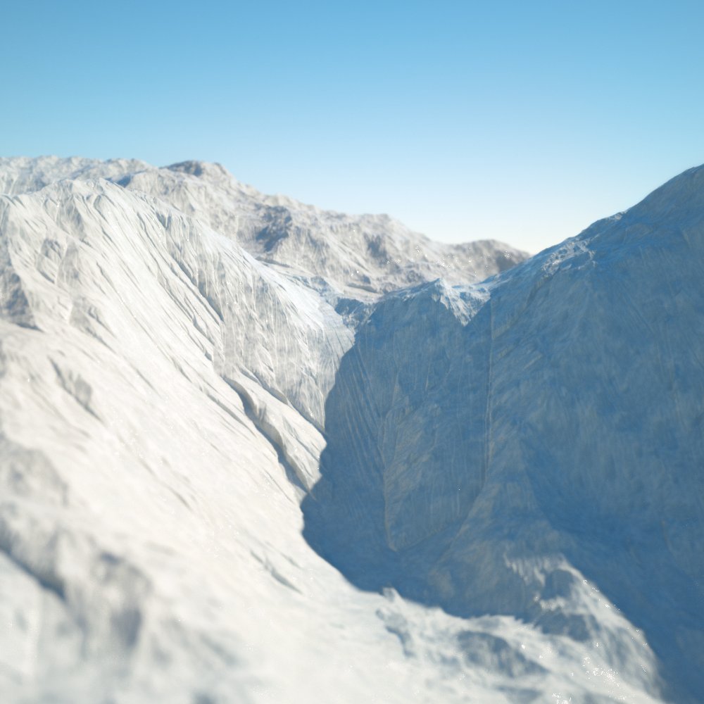 "Mountain Snow" - 45 - #WorldMachine #Cinema4D #Octane #Render