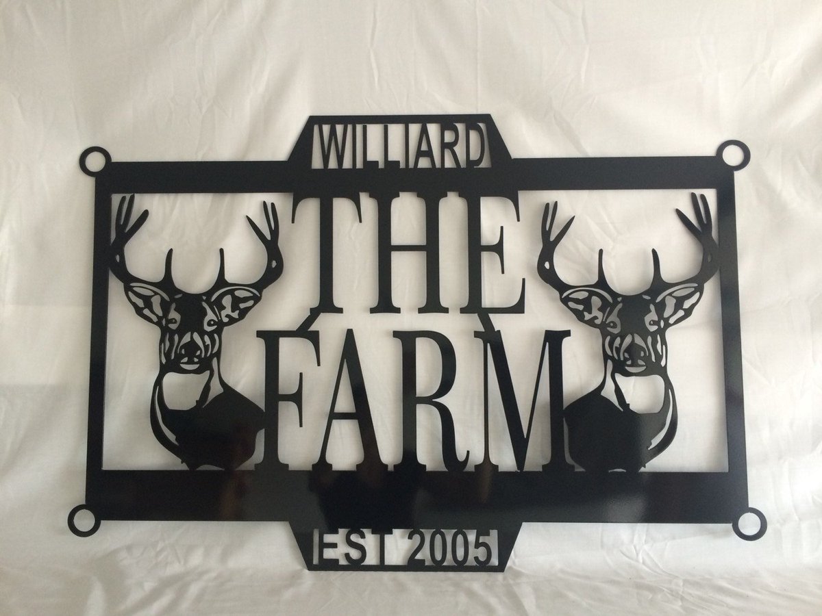 marxieGirl's tweet photo. Customized Metal Sign, Welcome sign, established sign, deer farm https://t.co/M743rotz0q #EtsySocial #CustomizedSign https://t.co/AUyp8PL17Q