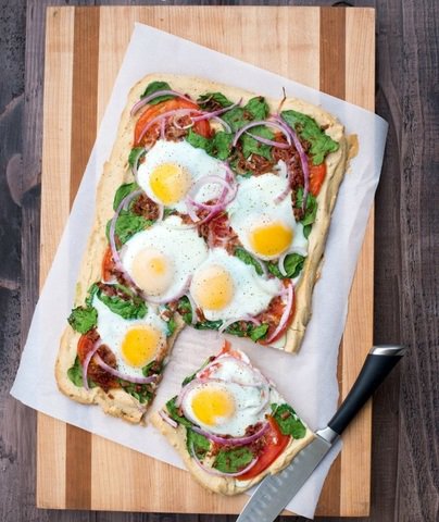 Paleo Breakfast Pizza recipe - straight from The Paleo Cupboard Cookbook! So good!