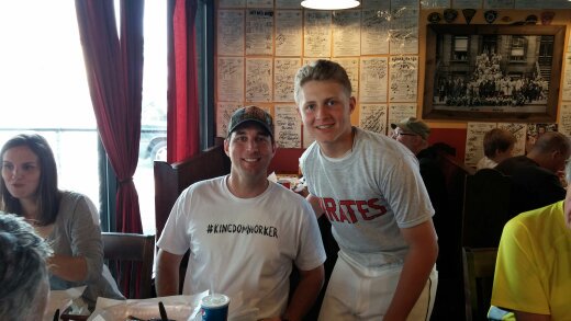 bobstephens76's tweet photo. This was a great day two of the best pitchers I know Tim Ewald and Adam wainwright ate dinner with me at Pappys https://t.co/uS5AzKFqna