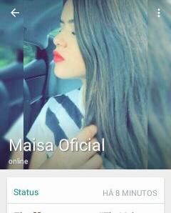 Tenho o Oficial ela já gravou áudio pra mim