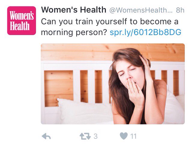 Amelia_Slone's tweet image. Getting fatigued from all the tweet pressure to become a morning person #notintoit