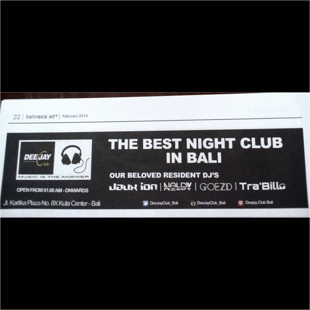 DeeJayClub_Bali's tweet photo. @DeeJayClub_Bali #BalinesiaAd+ #vol2 #hal22 https://t.co/Xi6oS3bsbg