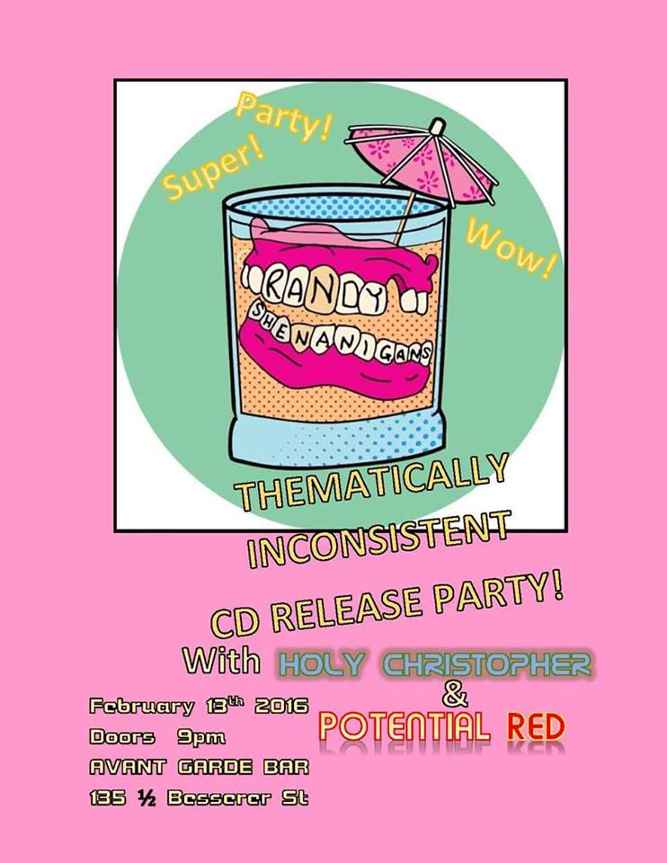 AvantGardeBar's tweet photo. #Feb13,9pm
@RandyShenanigan 
#PotentialRed
@HolyChristBand
at @AvantGardeBar
#OttMusic
https://t.co/xtveg7DPMO https://t.co/WkiA37LLrQ