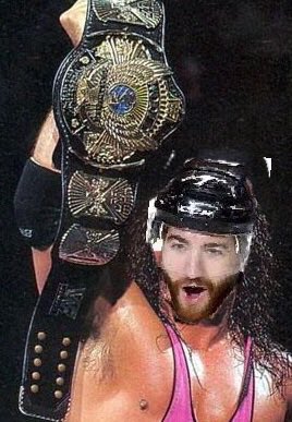 Mr7ucky's tweet photo. @FlamesNation TJ 'The Assist-Man' Brodie with the Belt #ExcellenceOfExecution #GetWellHitman https://t.co/Ffvm7qSFzW